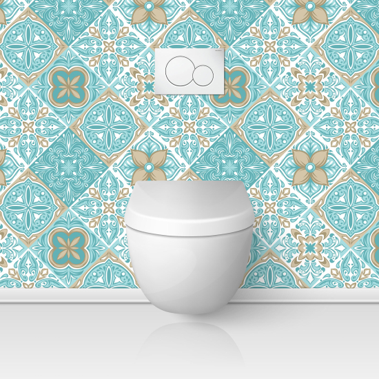 Toilets Self Adhesive - Cement tile effect