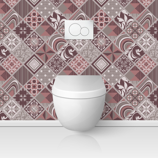 Toilets Self Adhesive - Cement tile effect