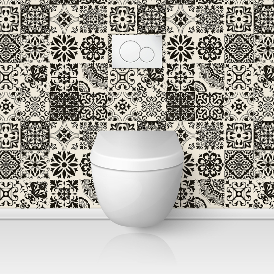 Toilets Self Adhesive - Cement tile effect