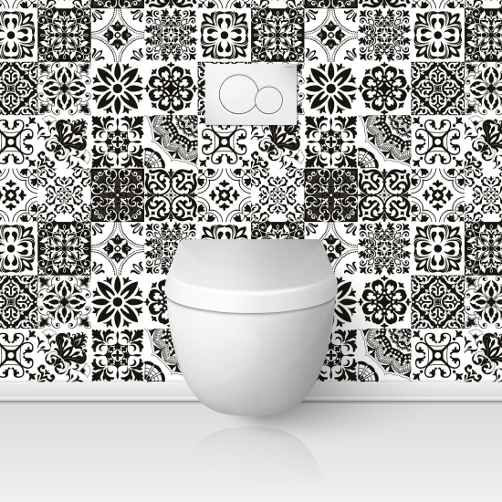 Toilets Self Adhesive - Cement tile effect