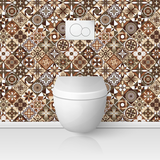 Toilets Self Adhesive - Cement tile effect