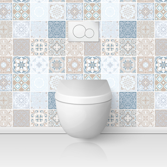 Toilets Self Adhesive - Cement tile effect