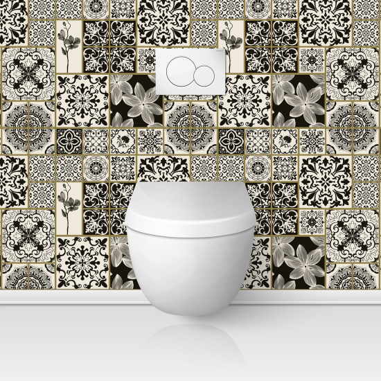 Toilets Self Adhesive - Cement tile effect