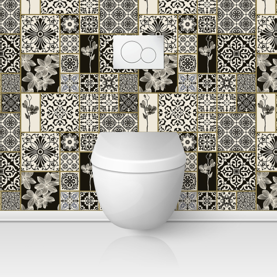 Toilets Self Adhesive - Cement tile effect