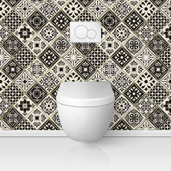 Toilets Self Adhesive - Cement tile effect