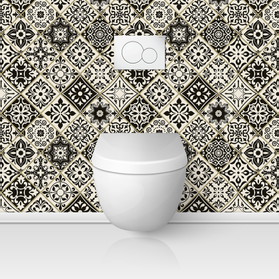 Toilets Self Adhesive - Cement tile effect