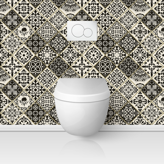 Toilets Self Adhesive - Cement tile effect