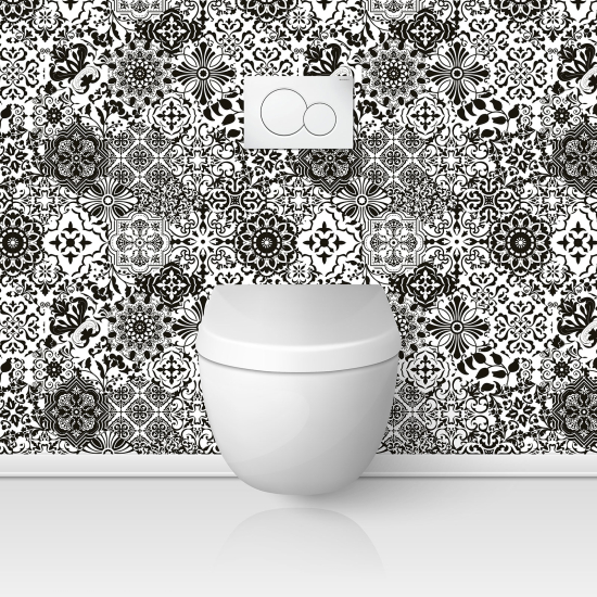 Toilets Self Adhesive - Cement tile effect