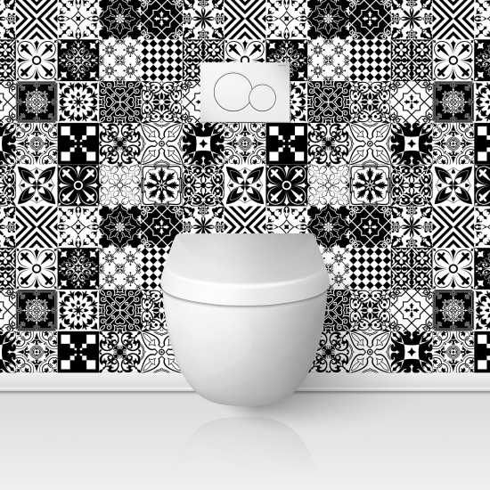 Toilets Self Adhesive - Cement tile effect