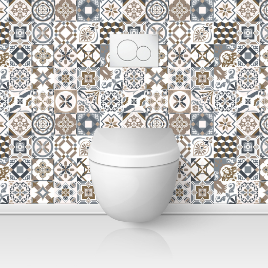 Toilets Self Adhesive - Cement tile effect