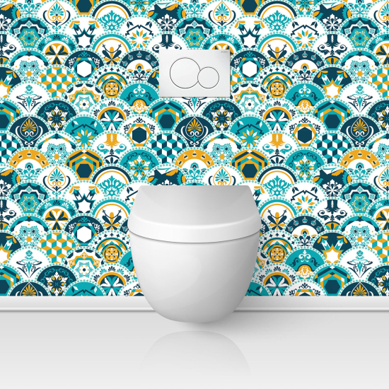 Toilets Self Adhesive - Cement tile effect