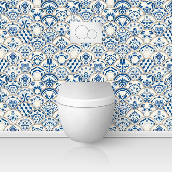 Toilets Self Adhesive - Cement tile effect