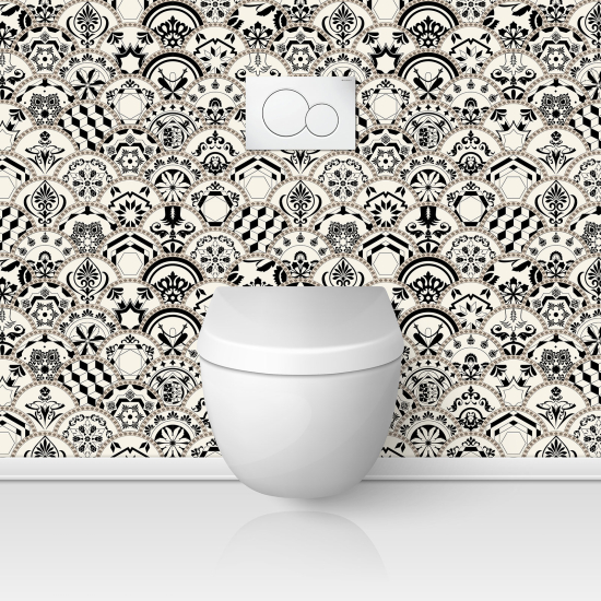 Toilets Self Adhesive - Cement tile effect