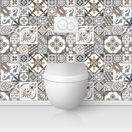 Toilets Self Adhesive - Cement tile effect