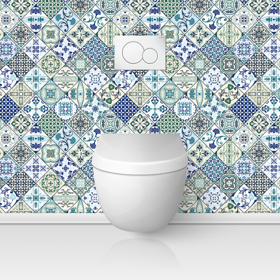 Toilets Self Adhesive - Cement tile effect