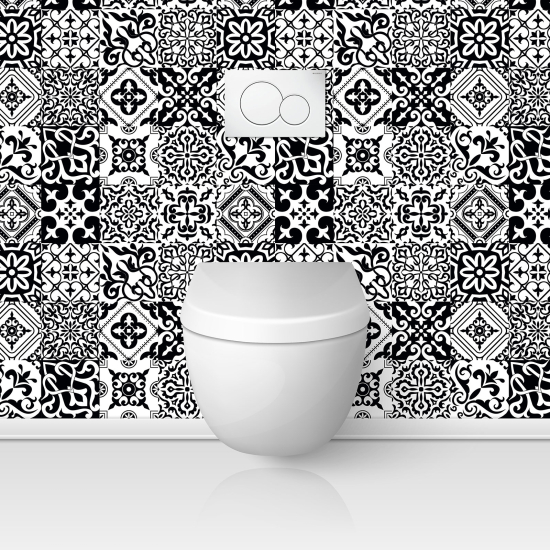 Toilets Self Adhesive - Cement tile effect