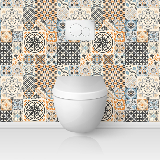 Toilets Self Adhesive - Cement tile effect