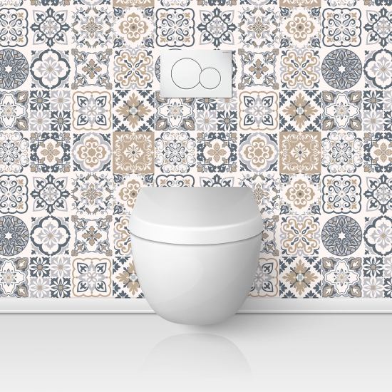 Toilets Self Adhesive - Cement tile effect