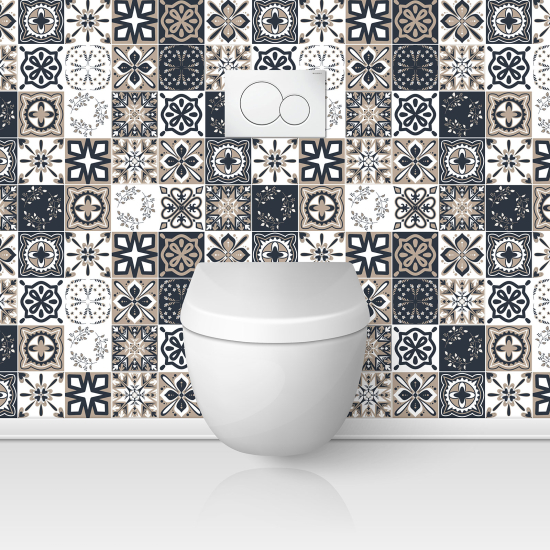 Toilets Self Adhesive - Cement tile effect