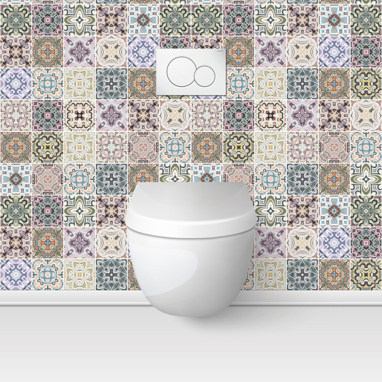 Toilets Self Adhesive - Cement tile effect