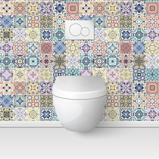 Toilets Self Adhesive - Cement tile effect