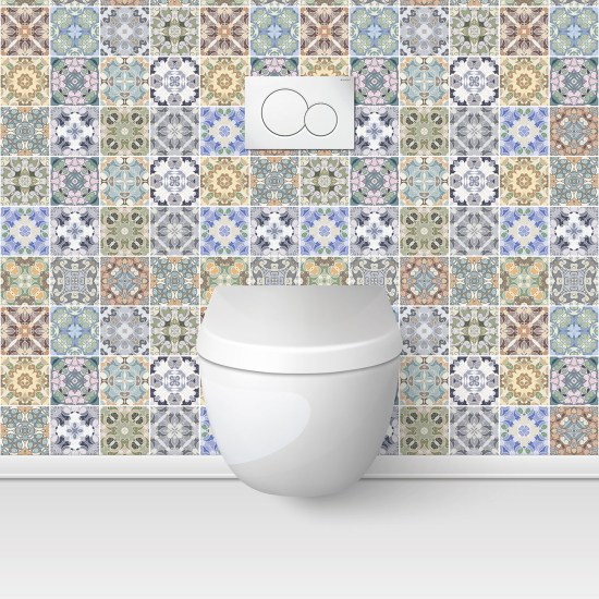 Toilets Self Adhesive - Cement tile effect