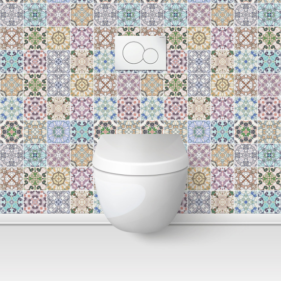 Toilets Self Adhesive - Cement tile effect