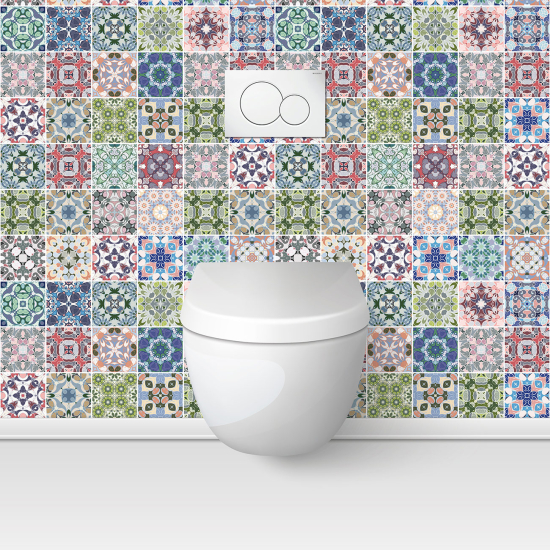 Toilets Self Adhesive - Cement tile effect