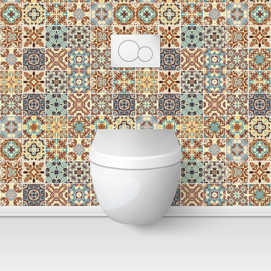 Toilets Self Adhesive - Cement tile effect