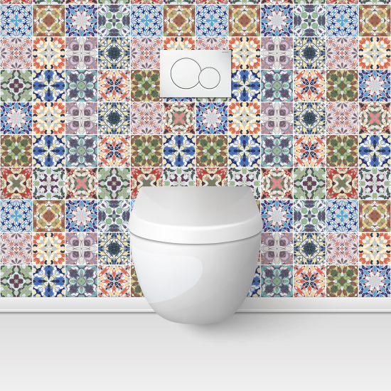 Toilets Self Adhesive - Cement tile effect