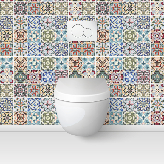 Toilets Self Adhesive - Cement tile effect