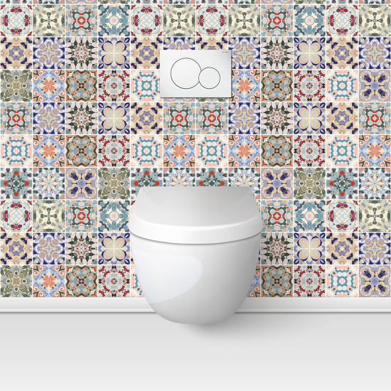 Toilets Self Adhesive - Cement tile effect