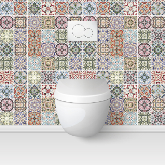 Toilets Self Adhesive - Cement tile effect