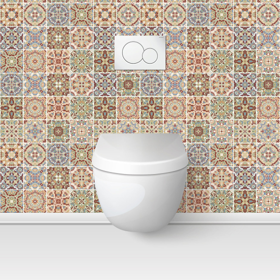 Toilets Self Adhesive - Cement tile effect