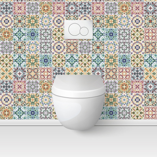 Toilets Self Adhesive - Cement tile effect