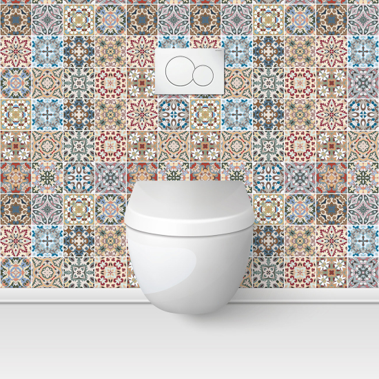 Toilets Self Adhesive - Cement tile effect