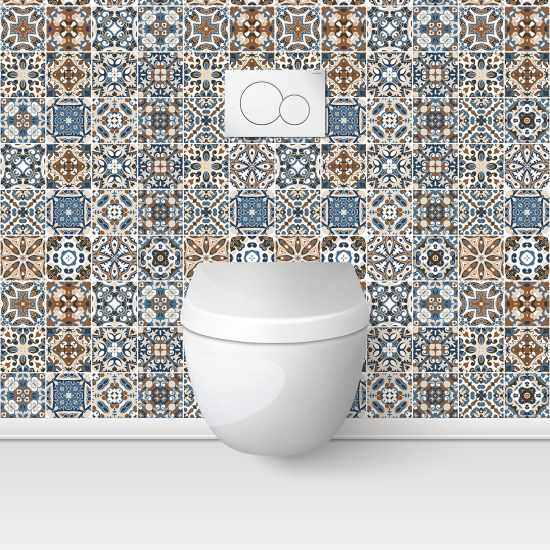 Toilets Self Adhesive - Cement tile effect