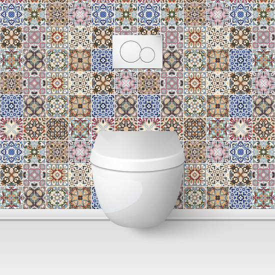 Toilets Self Adhesive - Cement tile effect