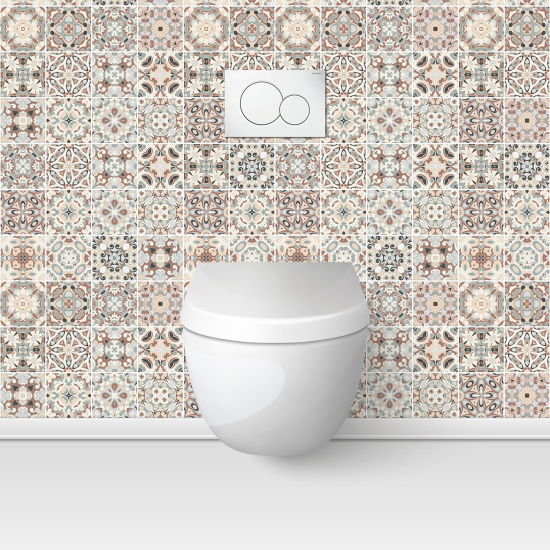 Toilets Self Adhesive - Cement tile effect