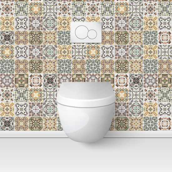 Toilets Self Adhesive - Cement tile effect