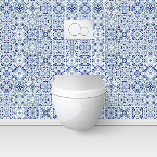 Toilets Self Adhesive - Cement tile effect