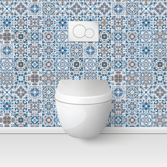 Toilets Self Adhesive - Cement tile effect