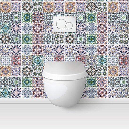 Toilets Self Adhesive - Cement tile effect