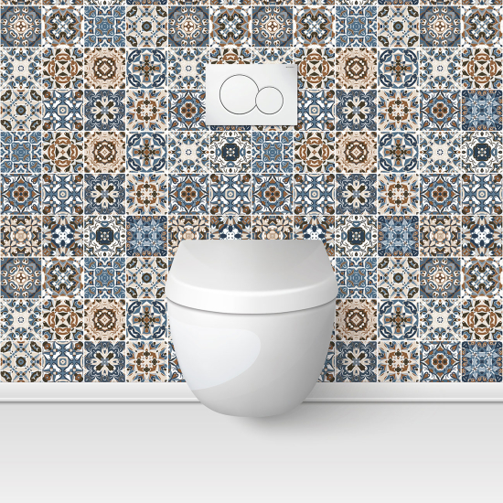 Toilets Self Adhesive - Cement tile effect