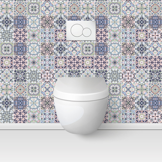 Toilets Self Adhesive - Cement tile effect