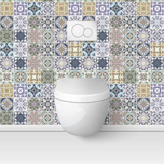 Toilets Self Adhesive - Cement tile effect