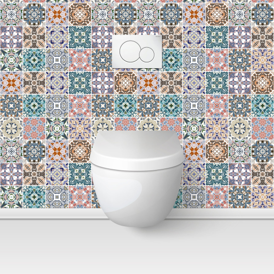 Toilets Self Adhesive - Cement tile effect