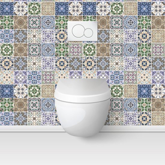 Toilets Self Adhesive - Cement tile effect