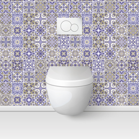 Toilets Self Adhesive - Cement tile effect