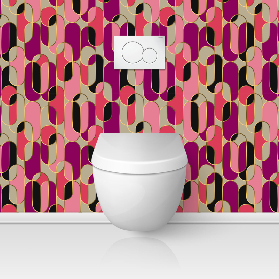 Toilets Self Adhesive - Design